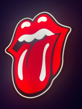 Letreiro luminoso Rolling Stones