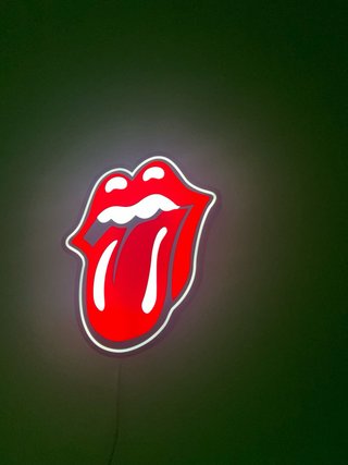 Letreiro luminoso Rolling Stones