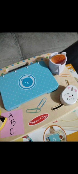 Tablero sensorial madera niños pequeños