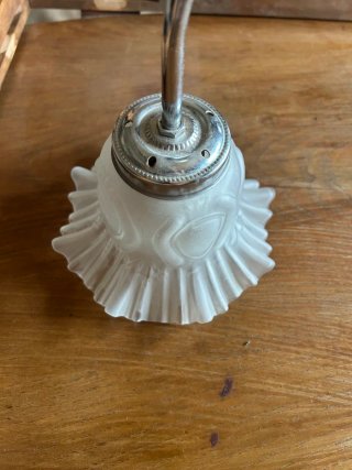 Tulipa de cristal para lámpara
