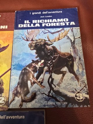 Libri vintage della collana "I grandi dell'avventu