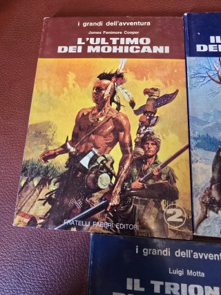 Libri vintage della collana "I grandi dell'avventu