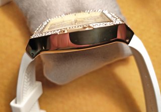 Reloj Guess Phoenix unisex, correa caucho blanco