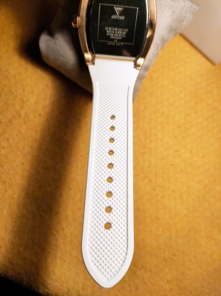 Reloj Guess Phoenix unisex, correa caucho blanco