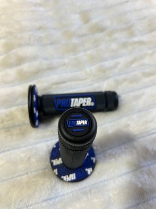 Puños moto Protaper Negro y Azul Motocross