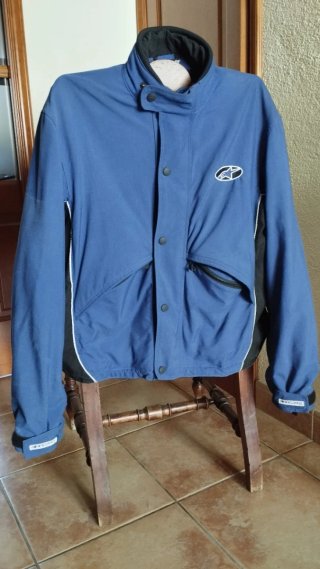 Chaqueta Moto Alpinestars Azul y Negra