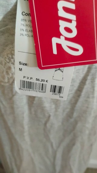 Camisón Janira gris talla M