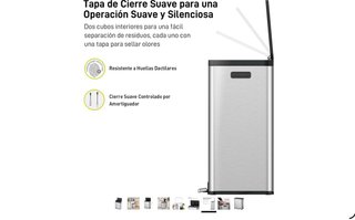 REBAJADO EKO Cubo Basura Reciclaje Doble Pedal