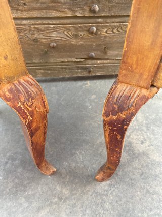 Coppia poltroncine legno da restaurare