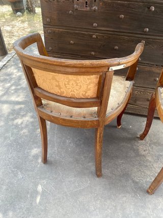 Coppia poltroncine legno da restaurare