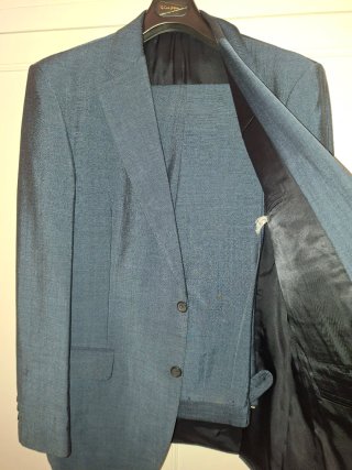 Traje de chaqueta azul hombre talla 54