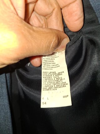 Traje de chaqueta azul hombre talla 54