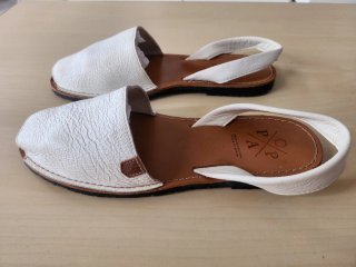 Sandalias Popa Piel Hombre Blancas T.42