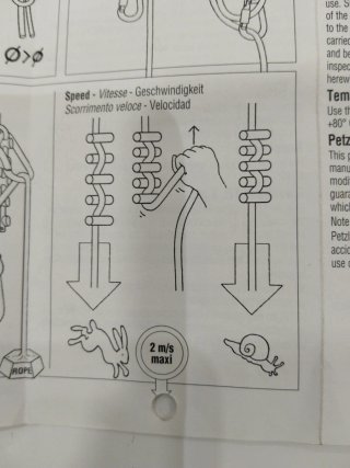 Descensor PETZL para grandes verticales