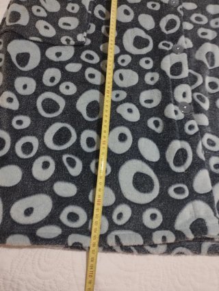 Bata señora azul y gris