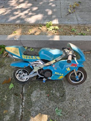Mini Moto Suzuki GSX Rizla 49cc Azul/Amarillo