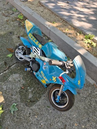 Mini Moto Suzuki GSX Rizla 49cc Azul/Amarillo