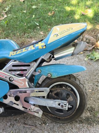 Mini Moto Suzuki GSX Rizla 49cc Azul/Amarillo