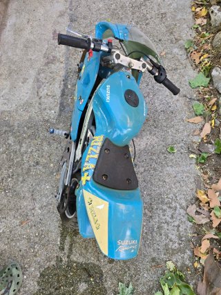 Mini Moto Suzuki GSX Rizla 49cc Azul/Amarillo