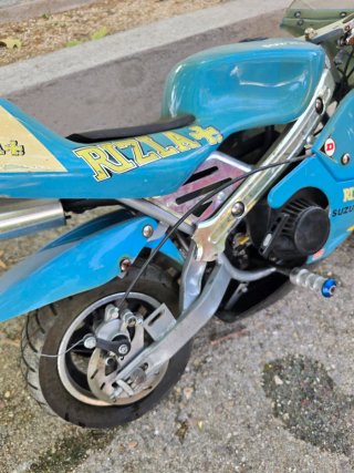 Mini Moto Suzuki GSX Rizla 49cc Azul/Amarillo