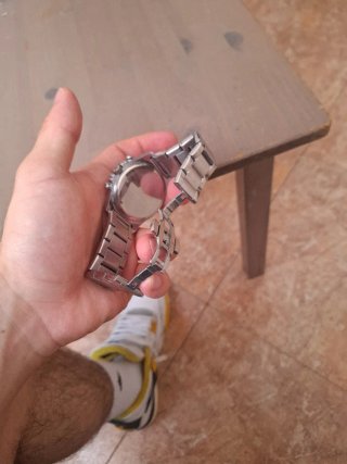 Reloj L UNOZ Plata y Blanco