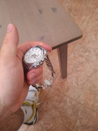 Reloj L UNOZ Plata y Blanco