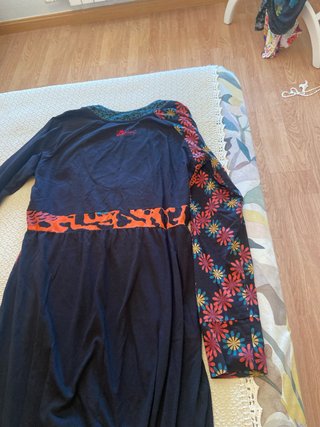 Vestido Desigual Invierno negro y multicolor