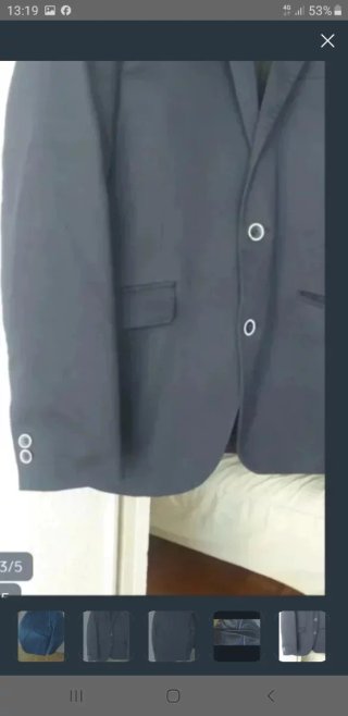 Americana SELECTED HOMME azul