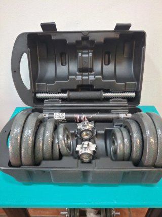 Maletín Mancuernas y Barra 20kg NUEVO