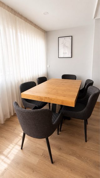 Mesa de comedor madera y metal