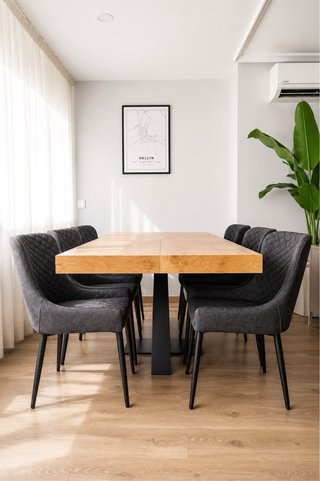 Mesa de comedor madera y metal