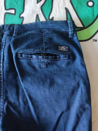 Pantalones Pull&Bear Azules y verdes oscuro