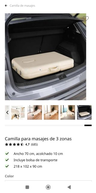 Camilla de masaje profesional TecTake sin estrenar
