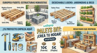 ​¡OFERTAZAS! Palets Ideales para Muebles y Bricola