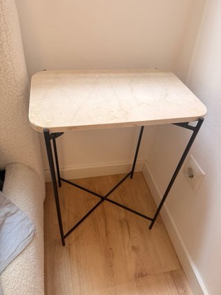 Mesita Mármol y Metal Zara Home