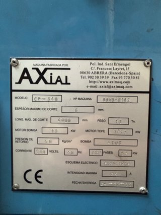 Cizalla Axial CP-640