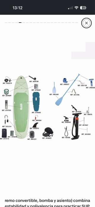 Tabla Paddle Surf Completa + Accesorios