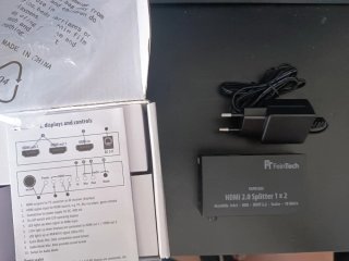 Distribuidor HDMI 1x2 4K VSP01202 FeinTech