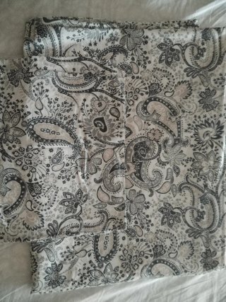 Funda Nórdica Estampada Gris y Blanca
