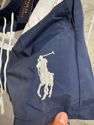 Bañador Polo Ralph Lauren Azul y Blanco
