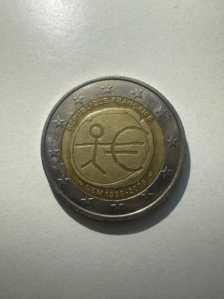 Moneda 2€ Francia 2009 Conmemorativa ERROR