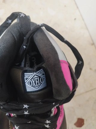 Patines en línea Oxelo negros y rosas