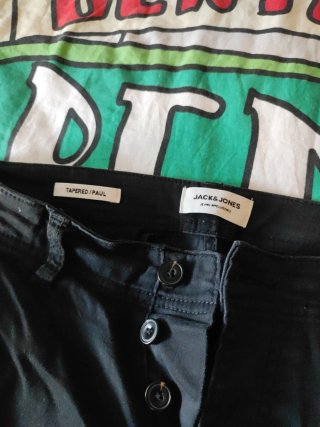 Pantalones cargo Jack & Jones negros