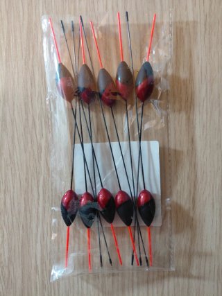 Galleggianti da pesca set 10 pezzi