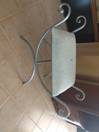 Silla dormitorio tapizada
