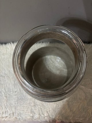 Jarrón de cristal con cuerda