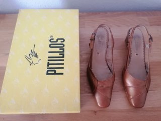 Zapatos Pitillos Piel Marrón Talla 36