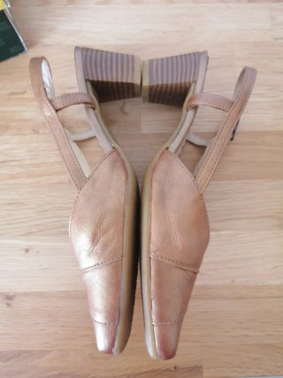 Zapatos Pitillos Piel Marrón Talla 36