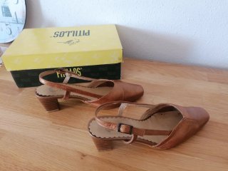 Zapatos Pitillos Piel Marrón Talla 36