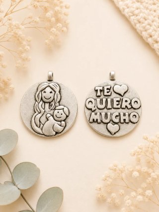 Colgante Te Quiero Mucho 2 unidades